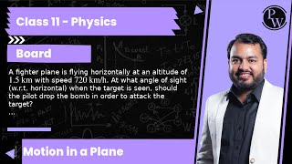 A fighter plane is flying horizontally at an altitude of 15 km with speed 720 km  h At what [upl. by Whitney]