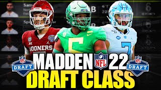 2022 NFL Draft Class for Madden 22 Franchise Mode [upl. by Even]