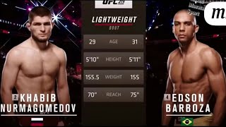 Khabib Nurmagomedov vs Edson Barboza HIGHLIGHTS  UFC 219 [upl. by Akcinehs]