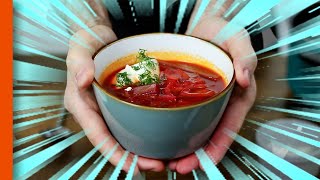 HEALTHY Ukrainian vegetable soup recipe 🇺🇦 BorschtBorsch [upl. by Johiah]