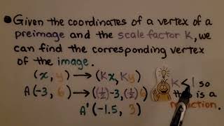 8th Grade Math 102b Graphing Reductions xy→kxky [upl. by Ailbert]