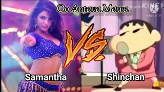 Oo Antava Mama Oo Antava Song  Samantha Vs Shinchan  Pushpa Song Shinchan [upl. by Ynohtnad474]