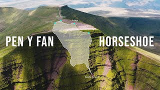 Pen Y Fan Horseshoe Ridge Walk Brecon Beacons Wales [upl. by Ynnad642]