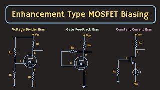 MOSFET Biasing  Enhancement Type MOSFET Biasing Explained [upl. by Range838]