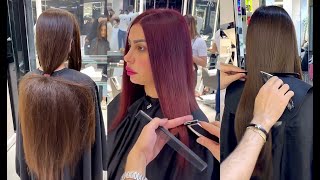 Increíbles Cortes de Cabello Largo a Corto  Extreme From Long to Short Haircuts Transformation [upl. by Nonrev]