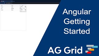 Getting Started with Angular Data Grid using agGrid [upl. by Adnuahsar]