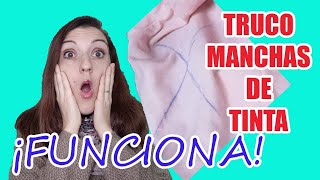 cómo QUITAR manchas de TINTA seca en la ROPA cómo ELIMINAR manchas de TINTA de BOLÍGRAFO en la ROPA [upl. by Ethan]