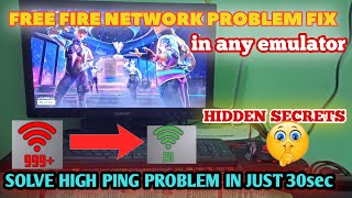 how to solve network problem in free fire pc  how to fix free fire network connection error in pc [upl. by Enomaj]