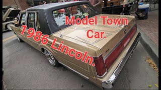 1986 Lincoln Model Town car The Unique Vehicle with Art Works [upl. by Komara]