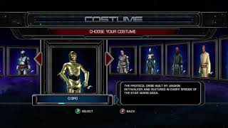 Star Wars The Force Unleashed All Costumes Unlocked [upl. by Immot636]