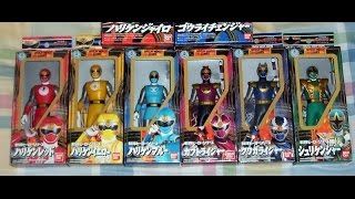 Review Ninpuu Sentai Hurricaneger Sentai Hero Vinyl Figures Set [upl. by Shirlee]