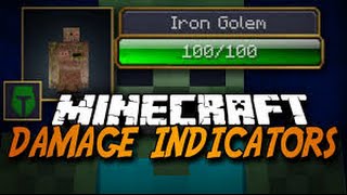 How to install Minecraft Damage Indicators Mod 181710 [upl. by Reyna71]