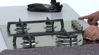 How to install your AEG Gas Hob  Worktop installation [upl. by Adnimra]