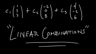 Vectors amp Linear Combinations Passing Linear Algebra [upl. by Callas]