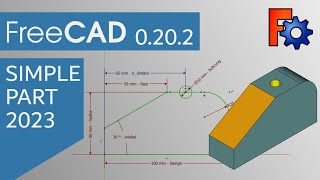 FreeCAD 0202  Bauteile mit MasterSkizze erstellen und parametrisieren Tutorial [upl. by Anib90]