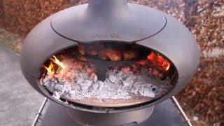 Chicken parts cooking in my Morsø Forno oven [upl. by Elcarim675]