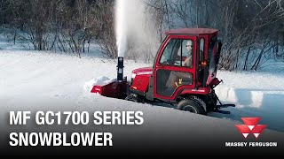 MF GC1700 Series  Snowblower  SubCompact Tractors  Massey Ferguson [upl. by Dera]