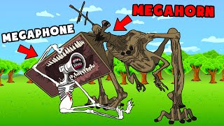 MEGAHORN VS GREAT MOTHER MEGAPHONE Cartoon Animation [upl. by Odirfliw]