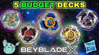 Beyblade X Top 5 BUDGET DECKS  Hasbro Wave 2 [upl. by Jarrell]