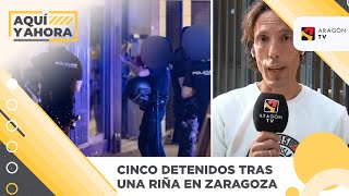 Cinco detenidos tras una riña tumultuaria con palos y botellas en Zaragoza [upl. by Carroll]