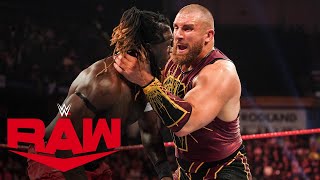 Riddick Moss vs RTruth vs Mojo Rawley – 247 Title Match Raw Feb 17 2020 [upl. by Still]