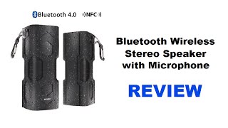 Wireless Bluetooth Speaker With Microphone  Wireless Speaker System REVIEW [upl. by Steep]