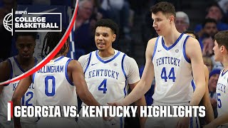 Georgia Bulldogs vs Kentucky Wildcats  Full Game Highlights  ESPN College Basketball [upl. by Inilahs682]