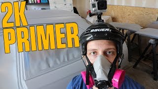 Primer Paint for Beginners  2K High Build Primer Application on the Honda Step 7 [upl. by Erdnaxela977]