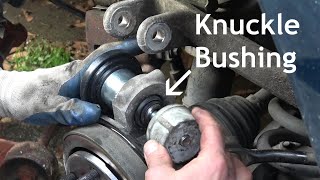 Rear Suspension Knuckle Bushing  4 Ways to RemoveReplace  Chevy Venture AWD [upl. by Seka]