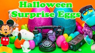 Opening Surprise Eggs with Paw Patrol Silly Halloween Toys [upl. by Aarika]