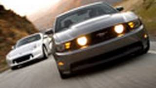 Ford Mustang GT vs Nissan 370Z  Edmundscom [upl. by Guillemette177]