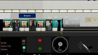 Paris Metro Simulator Driving an MF88 on RATP 7bis Line [upl. by Elianore]