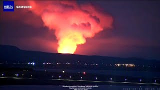 Grindavík eruption 14th january 2024 [upl. by Nasus]