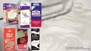 Whipping Creams Brands in India  How to make Whipped Cream Recipe from Powder at Home [upl. by Demahum]