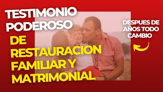 PODEROSO TESTIMONIO de restauración familiar y matrimonial 👨‍👩‍👦 [upl. by Nnylear956]