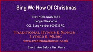 Sing We Now Of Christmas  Christmas Carol Lyrics amp Music [upl. by Nasho]