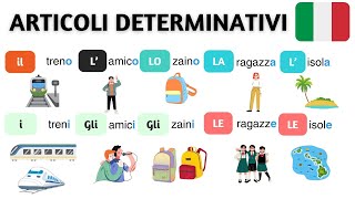 LARTICOLO DETERMINATIVO IN ITALIANO  iLLOLGLILALE LEARN ITALIAN BEGINNER APRENDE ITALIANO [upl. by Nayrb]