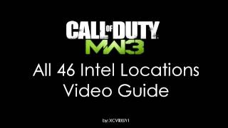 Modern Warfare 3  All 46 INTEL Locations Video Guide [upl. by Idissac]