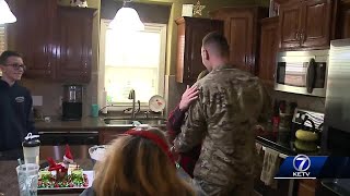 Soldier pulls off Christmas surprise [upl. by Nicoli422]