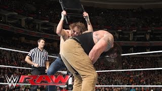 Dean Ambrose vs Braun Strowman Raw March 21 2016 [upl. by Einnig173]