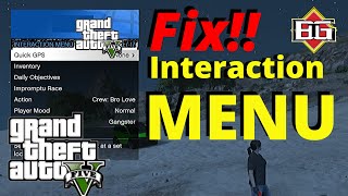 GTA 5 ONLINE  Interaction Menu Not Working FIX  CLICK MY OTHER UPDATED VIDEO [upl. by Boleyn124]