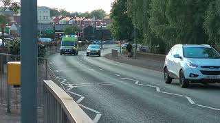 NWAS Responding Past Congleton Police Station [upl. by Anyale]