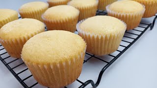 VANILLA CUPCAKE  SOFT BUTTER SPONGE CUPCAKE [upl. by Edyth419]