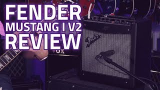 Fender Mustang I V2 Guitar Amplifier Combo Demo Review [upl. by Gregson309]