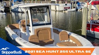 2021 Sea Hunt 255 Ultra SE Center Console Tour SkipperBuds [upl. by Leonora]