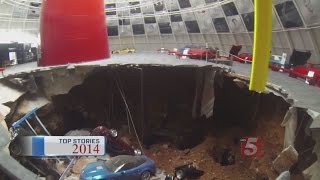 Top Stories Of 2014 Sinkhole Opens Up At Corvette Museum In Bowling Green [upl. by Atteynot]