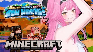 【NEW MINECRAFT WORLD】 Hewo Chattini its me again on the block game CiaoRaora [upl. by Claiborn795]