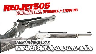 Review Marlin Big Loop 1894 CSBL Lever action Rifle 165quot Barrel shooting 357 Mag amp 38 Special [upl. by Marva]