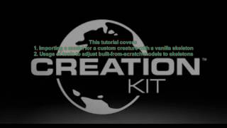 Skyrim Creation Kit Tutorial  Adding Custom Creatures 3DS Max [upl. by Silsbye]