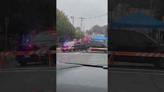 2x Hackettstown police units blocking traffic [upl. by Anegal]